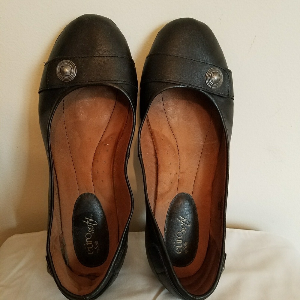 Eurosoft Black Sena Ballet Flats